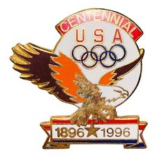 1996 Atlanta GA Centennial Olympic Games Lapel Pin Brooch Bald Eagle Georgia 783 picture