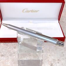 Cartier Ballpoint Pen Santos Chrome Finish with Case Heawily Worn picture