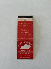 Stamp Out Syphilis Kentucky Vintage Matchbook Cover M2 picture