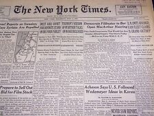 1951 MAY 3 NEW YORK TIMES - DEMOCRATS FILIBUSTER OPEN MACARTHUR HEARING- NT 2034 picture