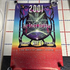 Marijuana Rally Poster “Global March for Cannabis Liberation….EVERYWHERE 2001” picture