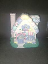 Quilted House Porcelain Votive Candle Holder picture
