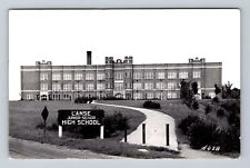 L'Anse MI-Michigan, RPPC L'Anse Junior Senior High School Vintage c1961 Postcard picture