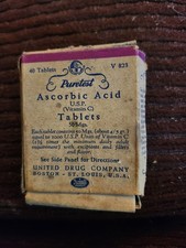 Ascorbic Acid Vitamin C. BOX Vintage picture