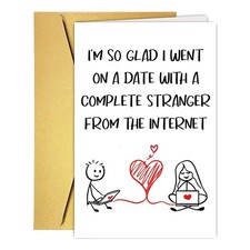Funny Internet Stranger Online Dating Card for Boyfriend Girlfriend Husband W... picture
