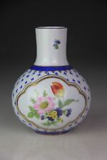 Vintage Elios H F Peint Main Porcelain Hand Painted Floral Vase picture
