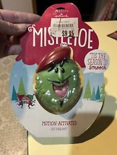 HALLMARK Talking MISTLETOE Motion Activated PARTY HOLIDAY French Accent RARE New picture
