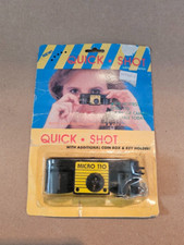 NEW 80's Vintage MINI Quick Shot MICRO 110 CAMERA w/ COIN BOX & Keychain picture