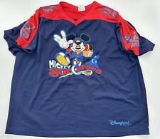 Walt Disneyland  Resorts Mickey Mouse Sorcerers Embroidered Football Jersey  2XL picture