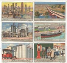 1934 LIEBIG FLEISCH-EXTRACT TRADE CARD SET COMPLETE {PRODUCTION PETROLEUM} S1298 picture