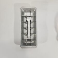 Vtg Westinghouse Metal Textured Aluminum  Lever 18 Ice Cube Tray picture