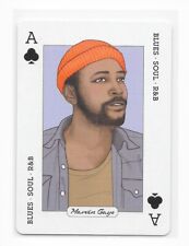 2018 Music Genius MARVIN GAYE Single Playing Card Ace of Clubs picture
