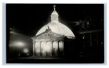 Postcard St Hedwigskirche, Germany at night RPPC T31 picture