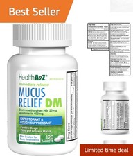Gentle Cough Relief - Mucus Relief DM with Dextromethorphan 20mg, 120 Tablets picture