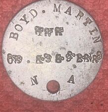 WW1 US Army Dog Tag Boyd Martin U.S.A. #2226189 NA Co K 359th Infantry picture