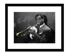 Louis Armstrong 8x10 Signed photo print jazz music autographed trumpet Satchmo picture
