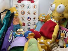 The Simpsons Collectibles Dolls, Magazines, Milk Caps … All In Simpson Suitcase picture