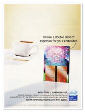 Intel Core 2 Duo Processor Shot of Espresso 2007 Full-Page Print Magazine Ad picture
