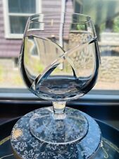Waterford Siren Brandy Glass Rare Crystal Barware Cognac Snifter Set Of 2 picture