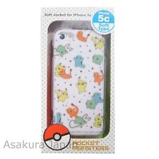Pokemon iPhone 5c Soft Case Jacket Pattern Pikachu Charmander Bulbasaur Squirtle picture