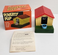 1966 Poynter Poverty Pup Mechanical Bank Original with Box and Instructions picture
