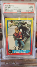 Michael J Fox 1989 Topps Back To The Future 87 RC PSA 9 MINT Marty Mcfly 4787 picture