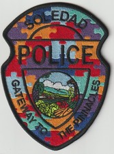 Soledad, California Police - Autism Awareness Patch picture