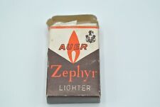 Auer Zephyr Lighter w/ Original Box Wrapped Paper Unused New Old Stock  picture