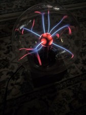 Vintage 1987 Rabbit Systems Eye of the Storm E-6000 Plasma Ball Lightning Globe picture