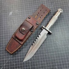 Hand Crafted D-2 Tool Steel Survival, Ranger, Army Bushcraft Knife With Sheath picture