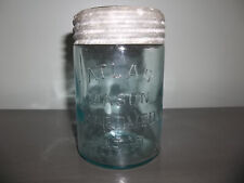 Antique ATLAS Mason Improved Pat'd Canning Fruit Jar pint  picture