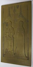 Vintage Wall Plaque Sir Felbrygge & Wife 1416 AD Felbrigg Norfolk, England picture