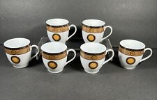 6 Venus Fine Porcelain by Casa Elite Versace Style Demitasse Cups picture