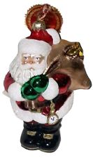 Rare Kurt Adler Polonaise Blown Glass Ornament Just In Time Santa Special Event  picture