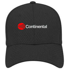 Continental Airlines 1980's Logo Adjustable Black Mesh Golf Baseball Cap Hat New picture