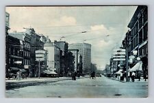Detroit MI-Michigan, Lower Woodward Ave, Theater, Café, Vintage c1909 Postcard picture