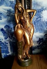 Vintage Thanhardt Burger gilded chalkware statue 