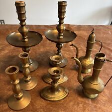 Vintage Made in India Brass items assortment/Lot of 8 picture
