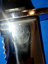 Aqua Lung US Divers Sea Hawk 1977 Fixed Blade Dive Knife SS Clip Point Serrated picture