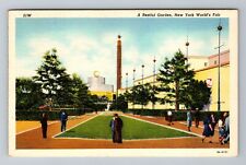 New York City-NY 1939 World's Fair Restful Garden Guests Vintage c1939 Postcard picture
