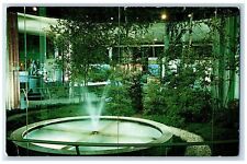 1960 The Corning Glass Center Fountain Outdoor Garden Corning New York Postcard picture