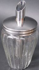 Sugar Shaker Bowl Helly Kelly Glass Rostfrei Stainless Steel Tube Retro Parmesan picture