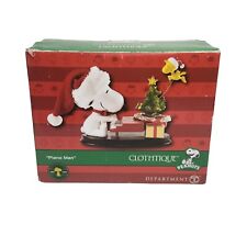 RARE PEANUTS DEPT 56 PIANO MAN CLOTHTIQUE CHRISTMAS VILLAGE SNOOPY WOODSTOCK picture