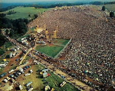 Aerial view of the Woodstock music festival 1969 8.5x11 reprint picture