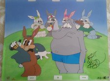 ONE CRAZY SUMMER - THE CUTE & FUZZY BUNNIES ABUSE RHINO W/ ORIG. WATERCOLOR BG picture