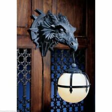 Large Sculptural Shadow Basilisk Dragon Wall Sconce Electrical Cord Ball Lamp picture