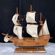 Mayflower Ship Model, Vintage Wood Ship Model, Vintage Mayflower, 22” Long x 20” picture