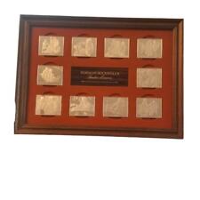 31 oz .925 Silver Ingots Norman Rockwell's Fondest Memories 1st Ed Franklin Mint picture