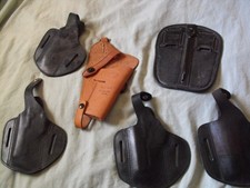 Lot of Holsters unfinished or with DEFECTs- sold "As-Is" picture