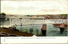 1906. MIDDLETOWN,CONN.HWY & AIRLINE R.R. BRIDGES. POSTCARD II9 picture